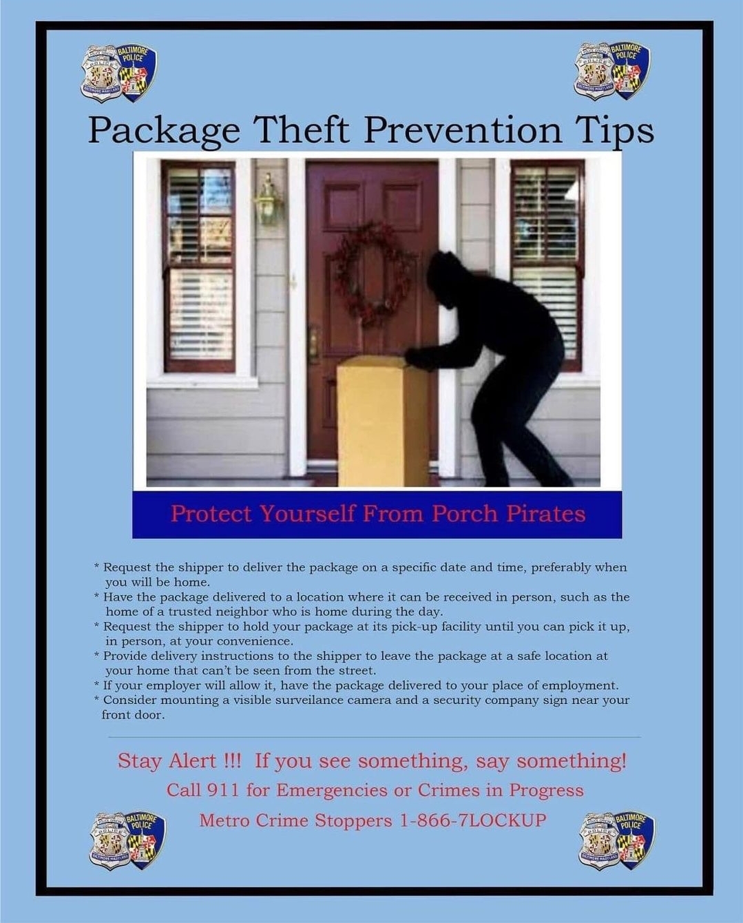 Package Theft Prevention