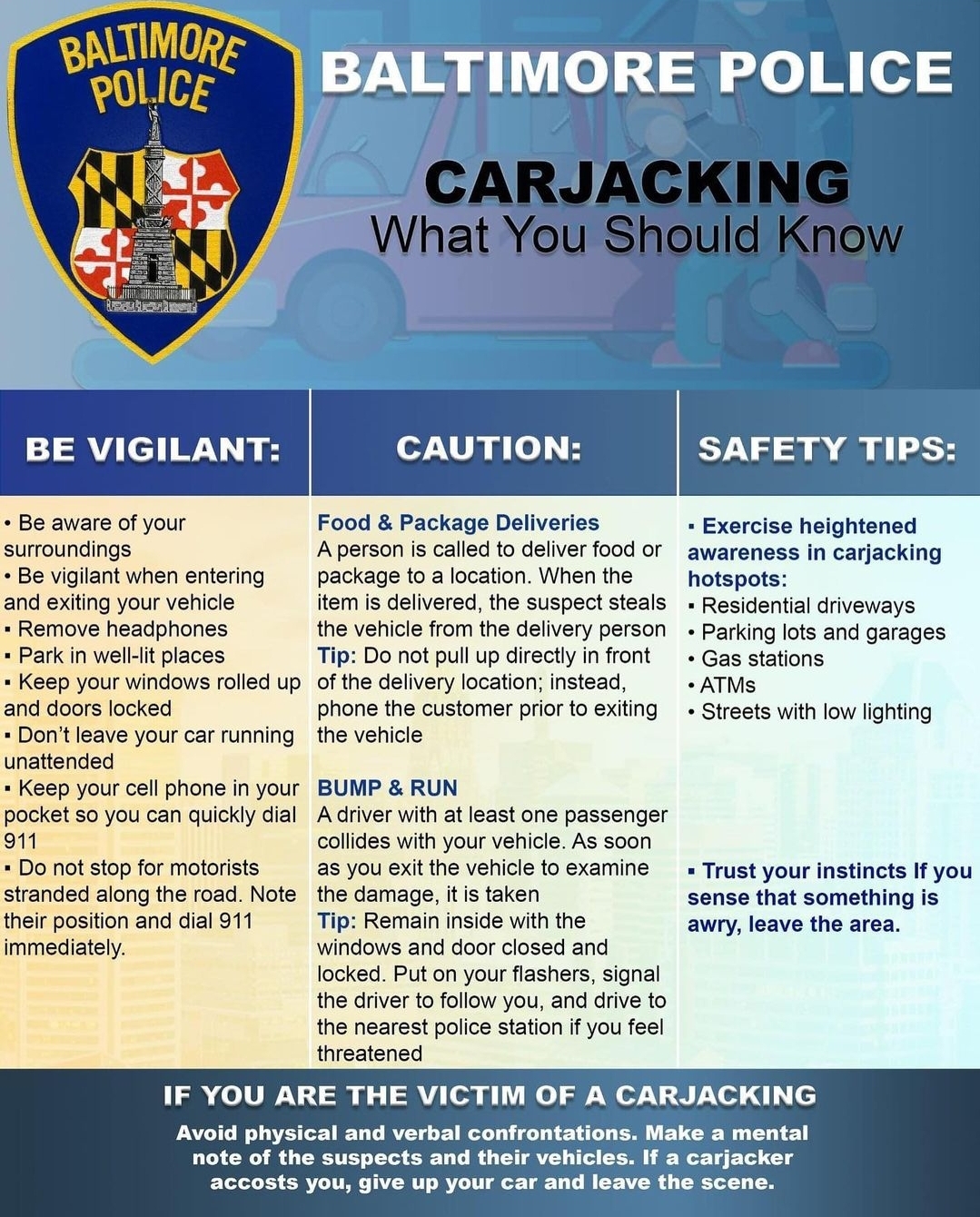 Carjacking prevention
